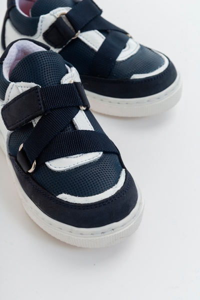 mnpc Erkek Çocuk Lacivert Deri Ortopedik Destekli Çocuk Sneaker Ayakkabı