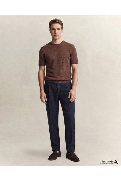 Gant Erkek Lacivert Regular Fit Pantolon