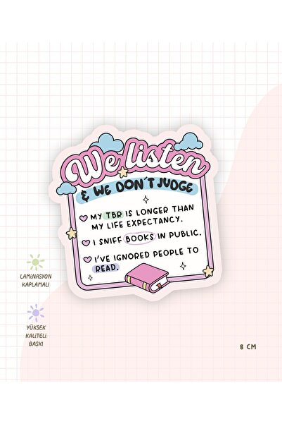 Flurina Studio Kitap Ayracı No:033 - We Listen We Don't Judge