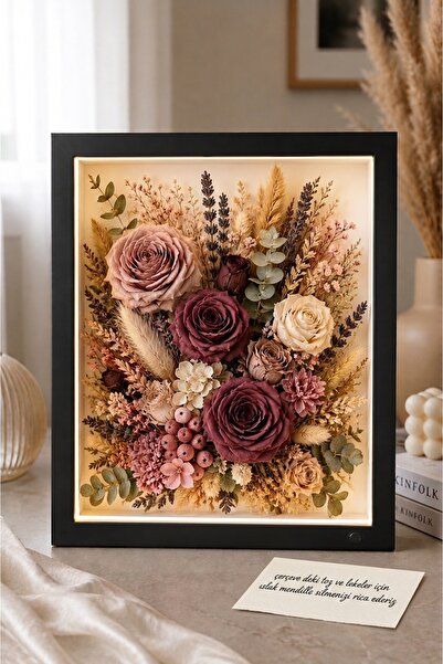 Verda Çerçeve Novi trend 25x35 cm crni okvir sa dubokim ružičastim dizajnom i...