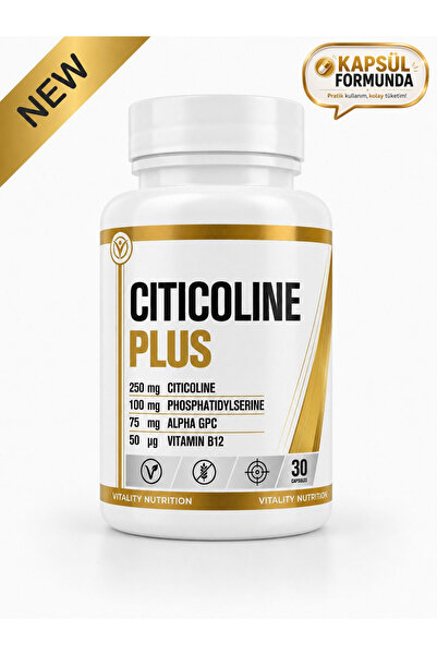 Vitality Nutrition Citicoline Plus (Citicoline + Alpha Gpc + Phosphatidylseri...