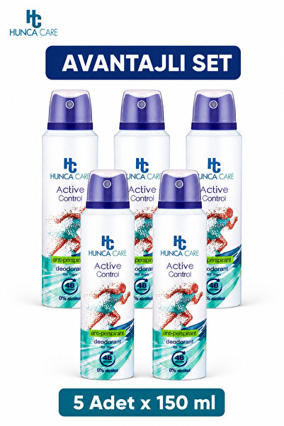 Hunca Care Active Control Erkek Deodorant 150 ml – Gün Boyu Etkin Ferahlık 5 ...