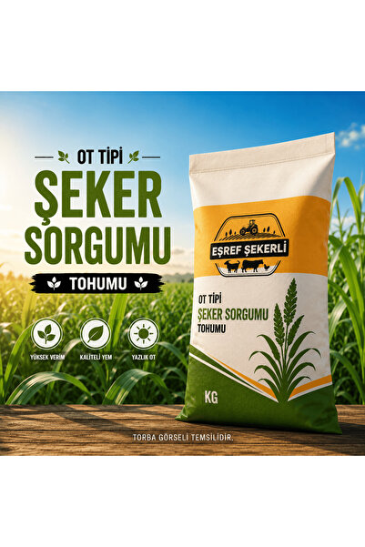 EŞREF ŞEKERLİ Ot Tipi Şeker Sorgumu Tohumu 25 Kg