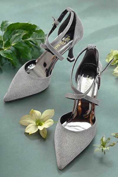 ISPARTALILAR 9825 Women's Heeled Shoes 8 cm Evening Dress Wedding Engagement ...