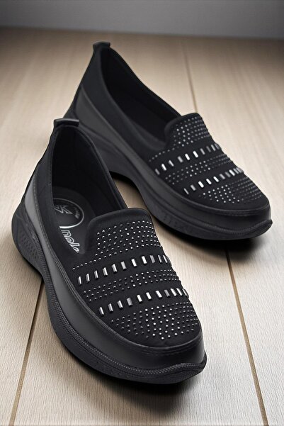ISPARTALILAR 102 Stretch Stone Orthopedic Sole Daily Women's Shoes Ballet Cas...