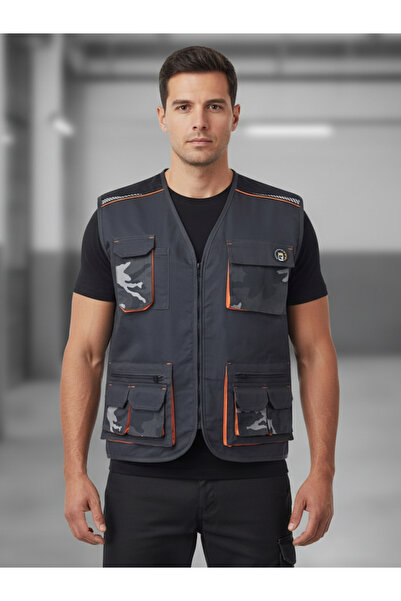 CERVA Emerton Stretch Vest with Camouflage Detail