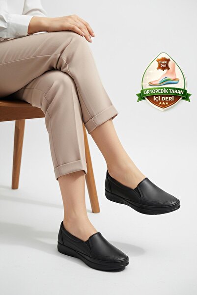 ISPARTALILAR T405 Lightweight Flexible Orthopedic Sole Daily Leather Women's ...