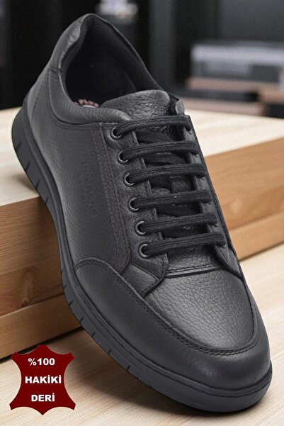 ISPARTALILAR 1259D Orthopedic Sole Daily Genuine Leather Men's Shoes Casual M...