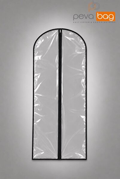 Pevabag Transparent Evening Dress Cover (Gamboç) 5 Pieces / 62x150 CM BLACK P...