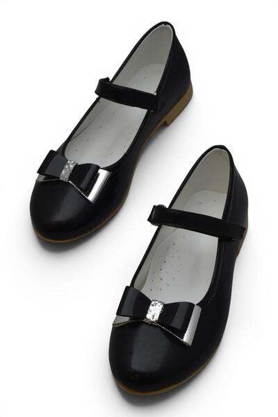 ISPARTALILAR 6062 Comfortable Sole Buckle Girls' Ballerina Shoes Wedding Even...