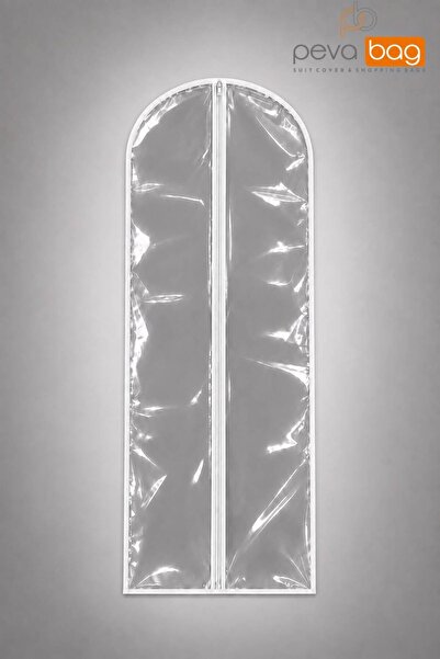 Pevabag Şeffaf Takım Elbise Kılıfı (gamboç) 5 Adet / 62x150Cm Beyaz Biyeli