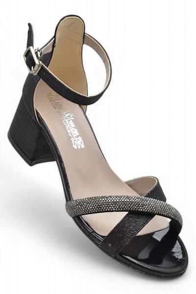 ayakkabiburada 351 Evening Dress Girls' Heeled Shoes Stoned Open Girls' Engag...