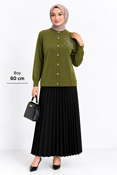 Nuss Triko Cardigan Lime 600