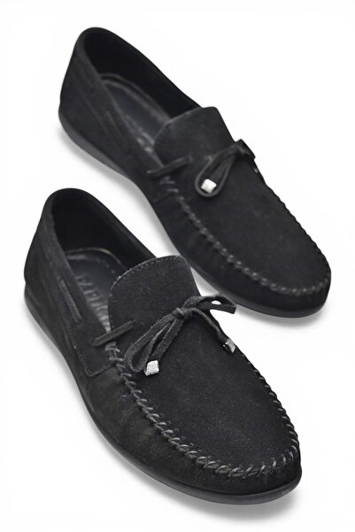 ISPARTALILAR 3288 Flexible Comfortable Sole Nubuck Black Genuine Leather Men'...