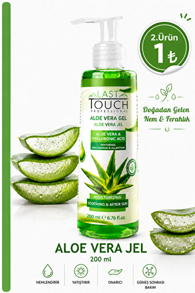 LAST TOUCH Aloe Vera Jel Güneş Sonrası Bakım, Nemlendirici, Ferahlatıcı, Yatı...
