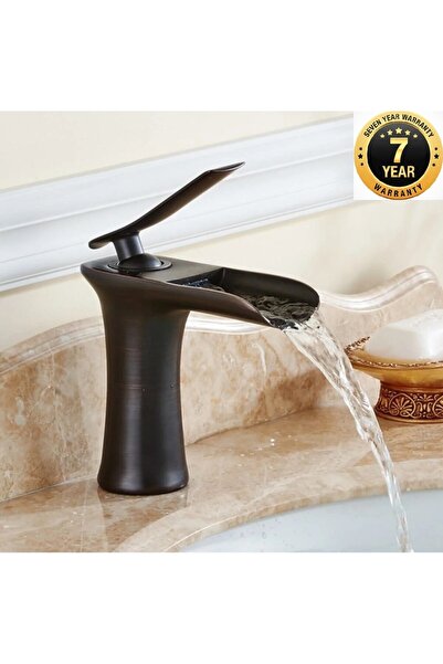 OEM Black Color Waterfall Bathroom Sink Faucet