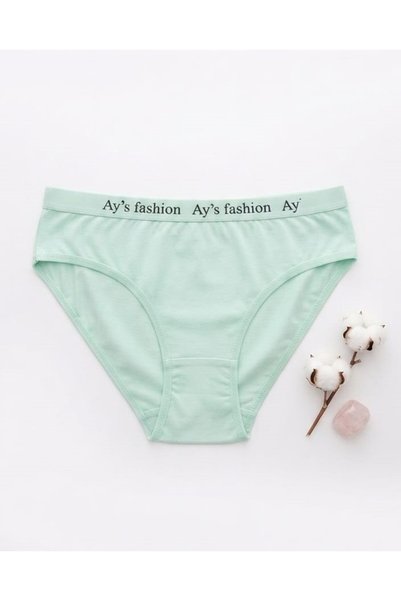 AZOSEV Cotton Pieces of Water Green Color 3-Pack Panties