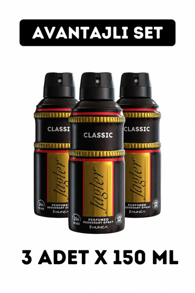 Jagler Erkek Deodorant 150 ml 3'lü Paket