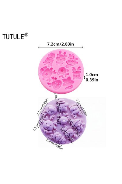 Choice1 Pink Christmas Little Bell Mold Christmas Series Fondant Sugar Cupcak...