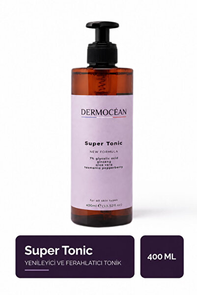 DERMOCÉAN Super Tonic %7 Glikolik Asit İçeren Aydınlatıcı Arındırıcı Yüz Toni...