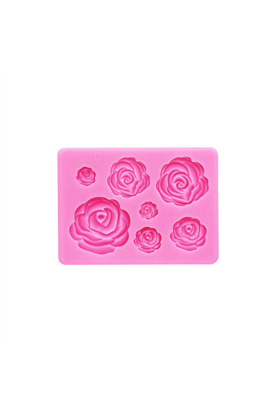 Choice Pink Rose Silica Gel Mould Wedding Valentine Day Chocolate Decoration ...