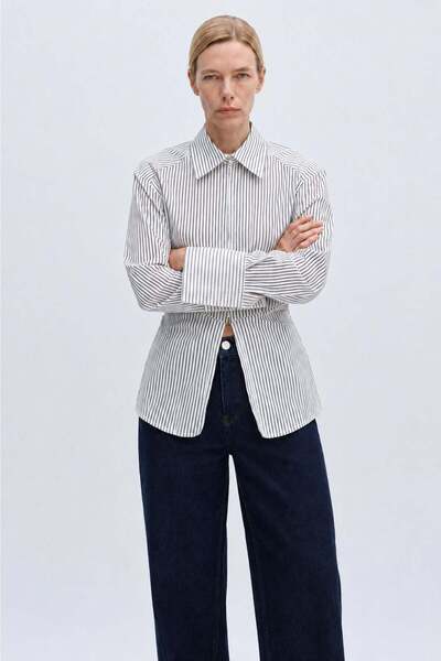 VATKALI Zippered Waist-Fitted Shirt - Premium Edition