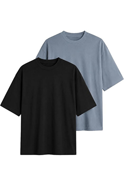 ANTHONY JACKSON Cutie cu 2 tricouri premium oversize pentru bărbați Alessandro