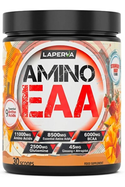 Laperva Amino EAA, Strawberry Mango, 30, Complete Amino Support, High BCAA Co...