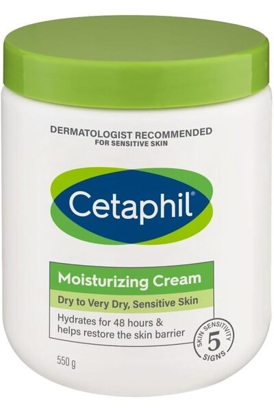 Cetaphil كريم مرطب للبشرة الجافة إلى الجافة جداً والحساسة 550جرام