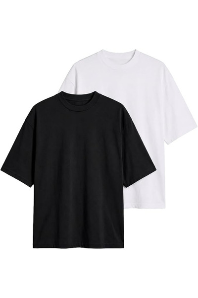 ANTHONY JACKSON Cutie cu 2 tricouri premium oversize pentru bărbați Alessandro
