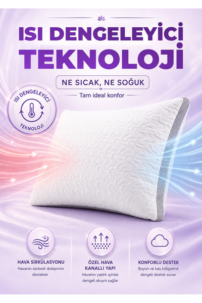 Çarşafçı Hanım Klimalı Silikon Yastık - 850 Gram