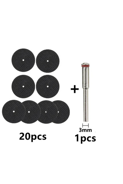 Choice 21 Pcs 21Pcs Abrasive Cutting Disc 32mm With Mandrels Grinding Wheels ...