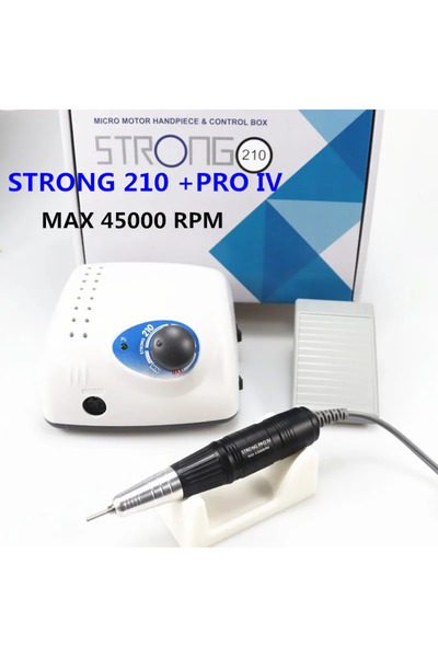 Choice مثقاب أظافر Strong 210 Pro IV باللون الأخضر الفاتح، 65 واط، 45000، ماك...