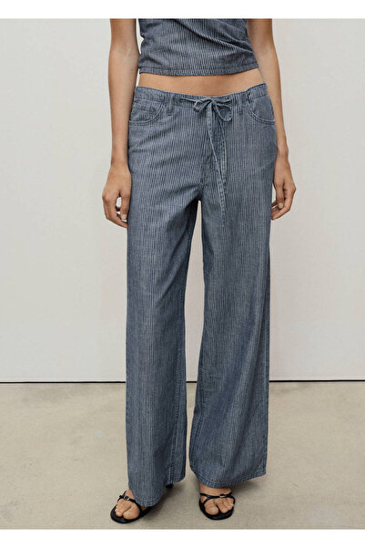 MANGO Woman Kemerli wideleg jean pantolon