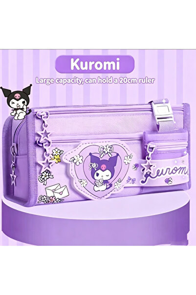 Choice1 KUMI Sanrio Pencil Case, Large Capacity Canvas Pencil Case, Cute Stat...