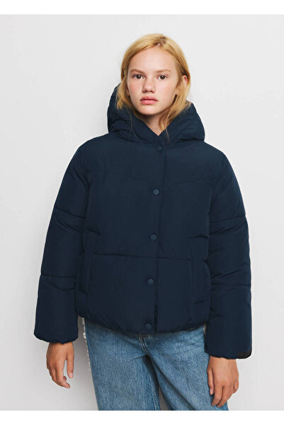 MANGO Kids Kapüşonlu kapitone anorak