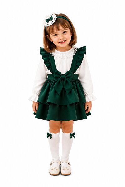 TREND NATURAL Trendnatural Baby Girl and Kids School Nursery Ruffle Bow Salop...