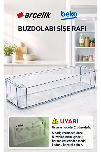 Arçelik 5231 Nhey - 5237 Nhıy Buzdolabı Kapak Şişe Rafı 59x5.5cm (2.SAYFA MOD...