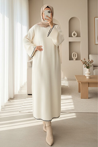 Modamorfo Accordion Knitted Knitwear Dress