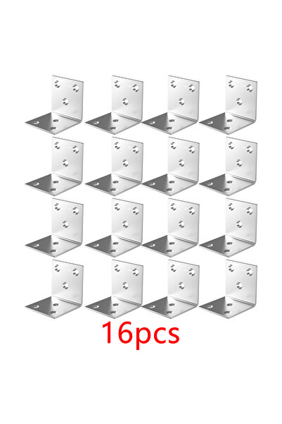choice2 16pcs 2/8/16pcs Bracket L-Shaped Corner Code, 90 Degree Right Angle F...