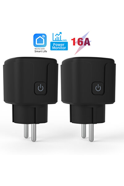 Choice4 100-240V EU 16A-2pcs 16A/20A Tuya WiFi Smart Socket EU Plug with Ener...