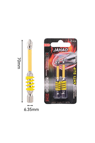 Choice3 2pcs 70mm 2pcs 65/70/90/150mm Anti-Slip Magnetic Phillips Bit with Sp...