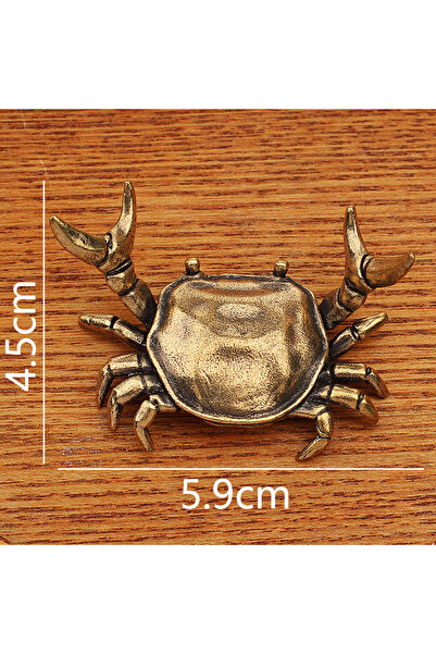 Choice C Crab Brass Figure Home Decor Ornaments, Tea Pets, Creative Crafts Co...