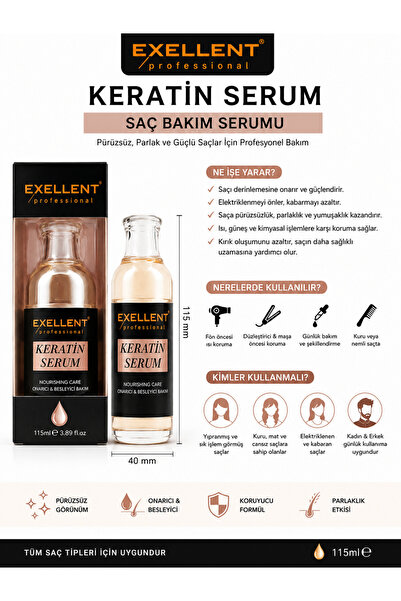 EXELLENT 115 Ml 1 Adet Keratin Saç Serumu