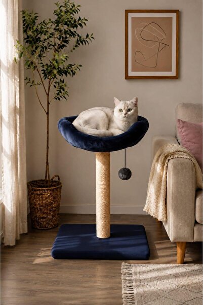S2 Kedi Tırmalama Tahtası Oyun Evi Silinebilir kumaş Lüks Geniş (30cm)