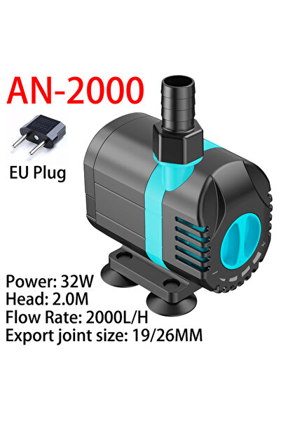 Choice 220V 50Hz AN-2000 32W Fish Tank Water Pool Submersible Pump Circulatio...