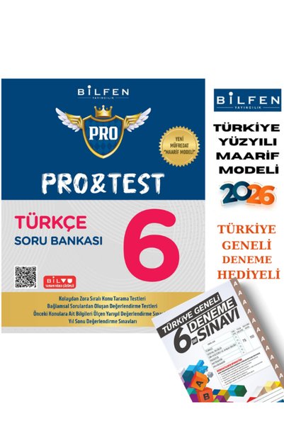 Bilfen Yayınları BİLFEN 6.SINIF PRO TEST TÜRKÇE SORU BANKASI