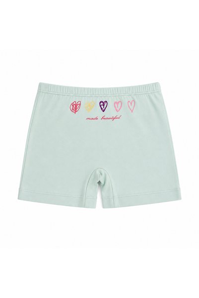 ÖZKAN underwear Özkan 41602 5 Pack Girls' Mixed Color Patterned Cotton Soft Comfortable Shorts Boxers