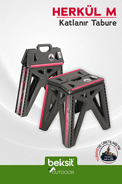 BEKSİT OUTDOOR Herkül M Katlanır Reflektörlü Tabure (Antrasit)