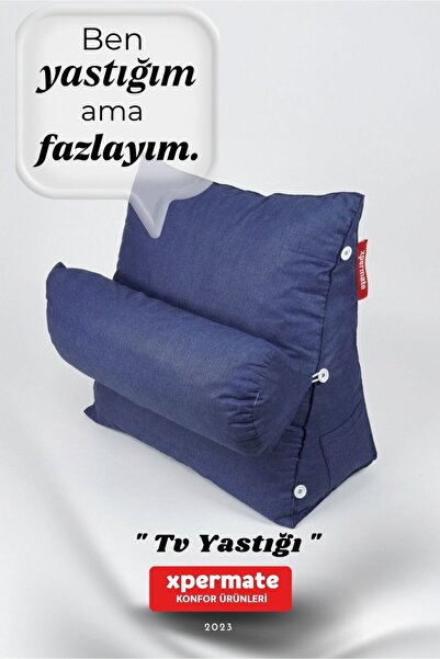 XPERMATE Sırt Destek Yastığı Bel Boyun Destekli TV Yastığı Okuma Yastığı Amel...